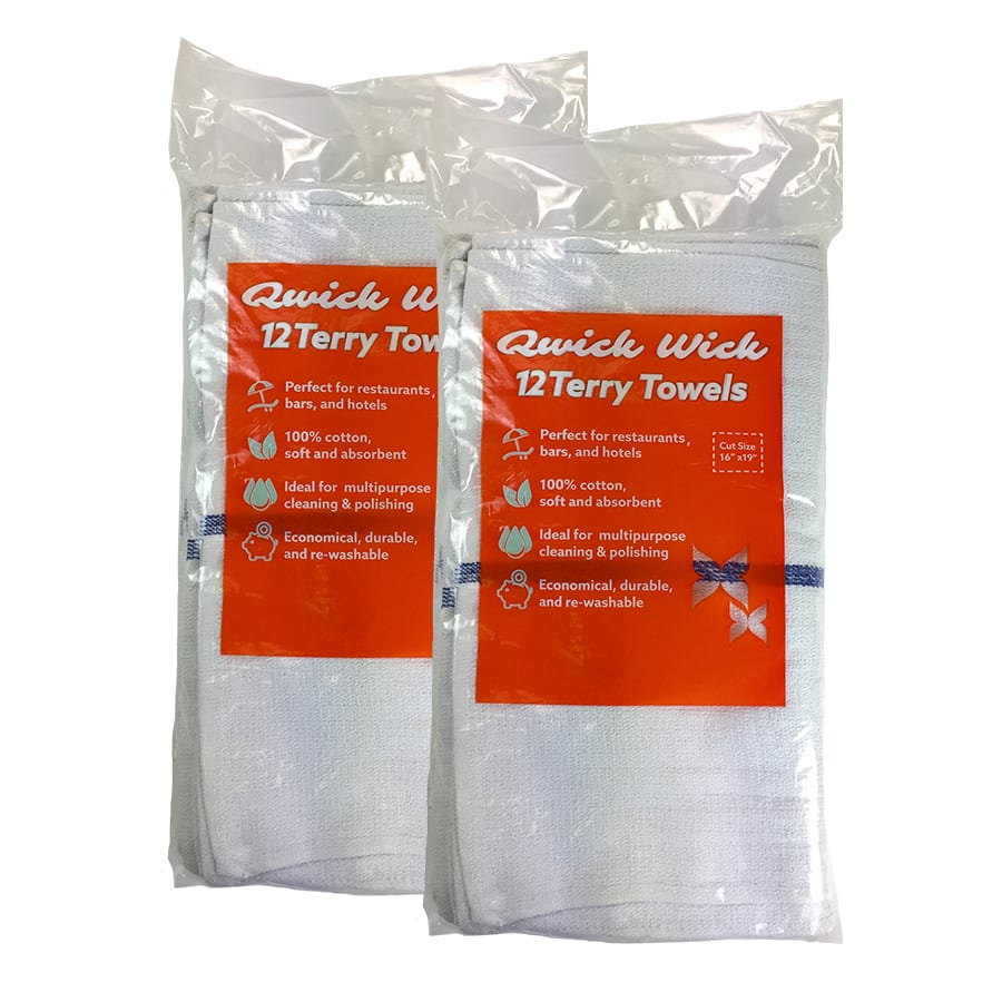 qwick wick 12 terry towels