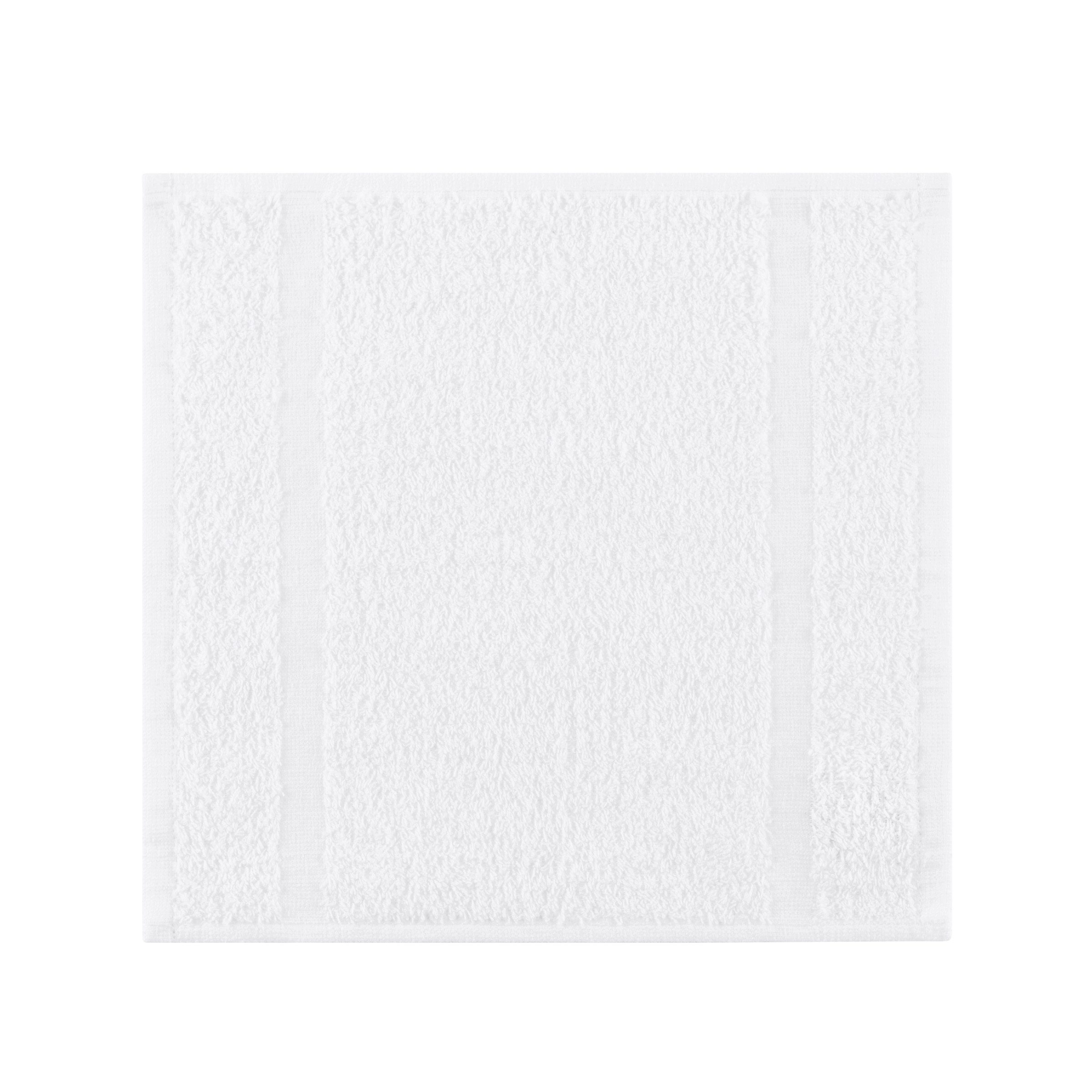 Admiral Hospitality Bath Towels (Bulk Case of 60), 24x48 in. or 24x50 in., White Blended Cotton - 24 x 50