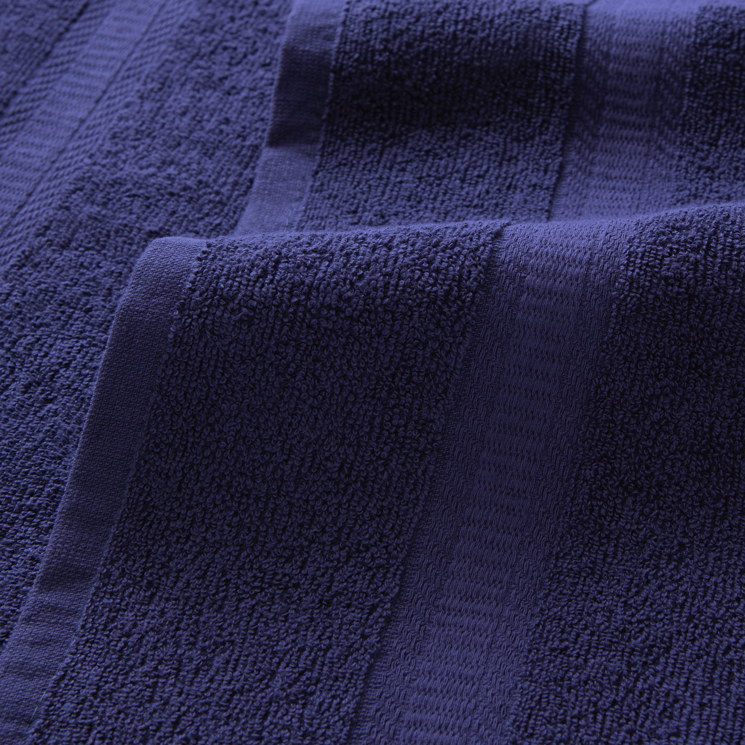 Monarch Brands Monarch Recycled Lint 100% Cotton Huck Towels 25L x 14W  Blue (R-C67-25) 