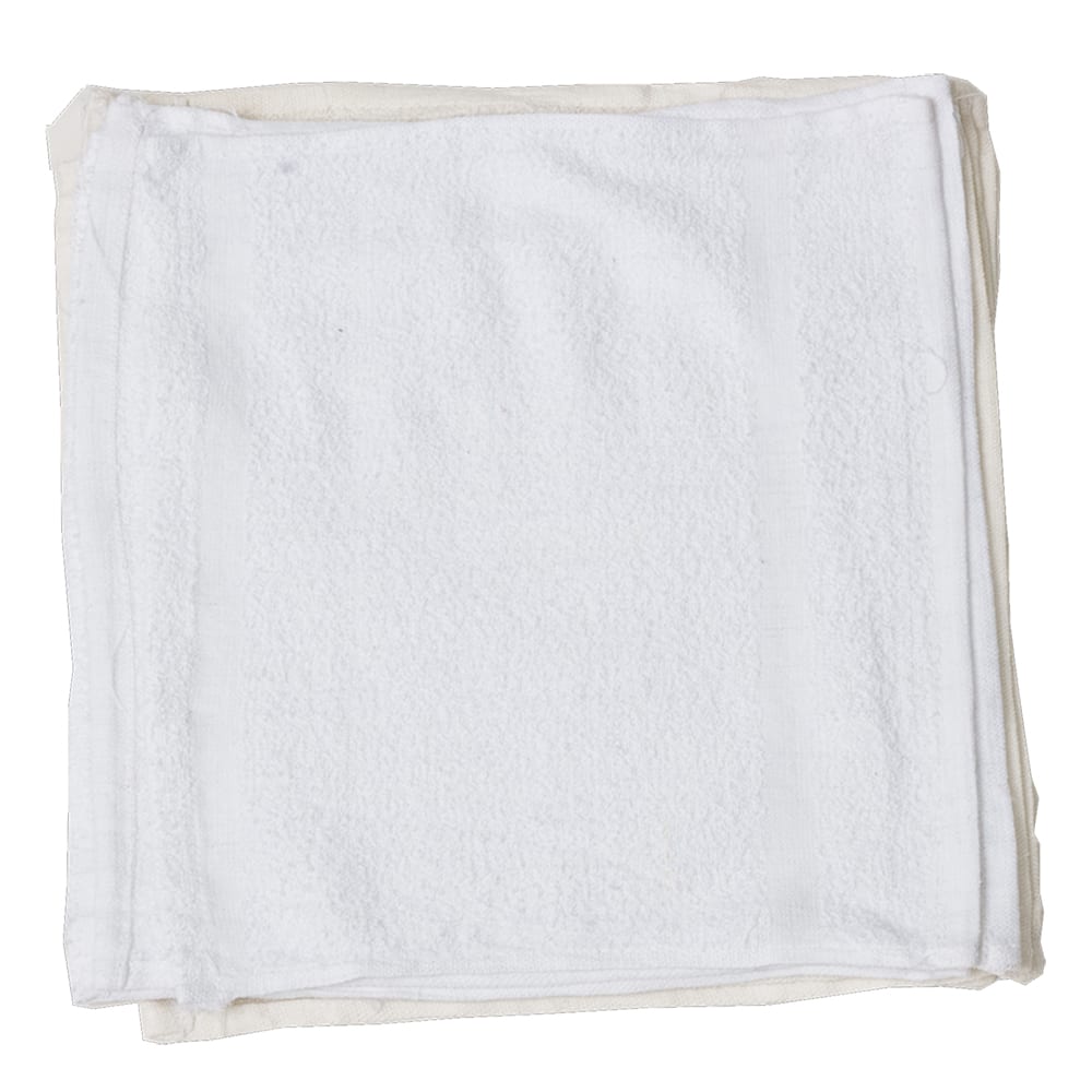 120 pack new white 13x13 100% cotton hotel gym cleaning washcloths heavy weight 