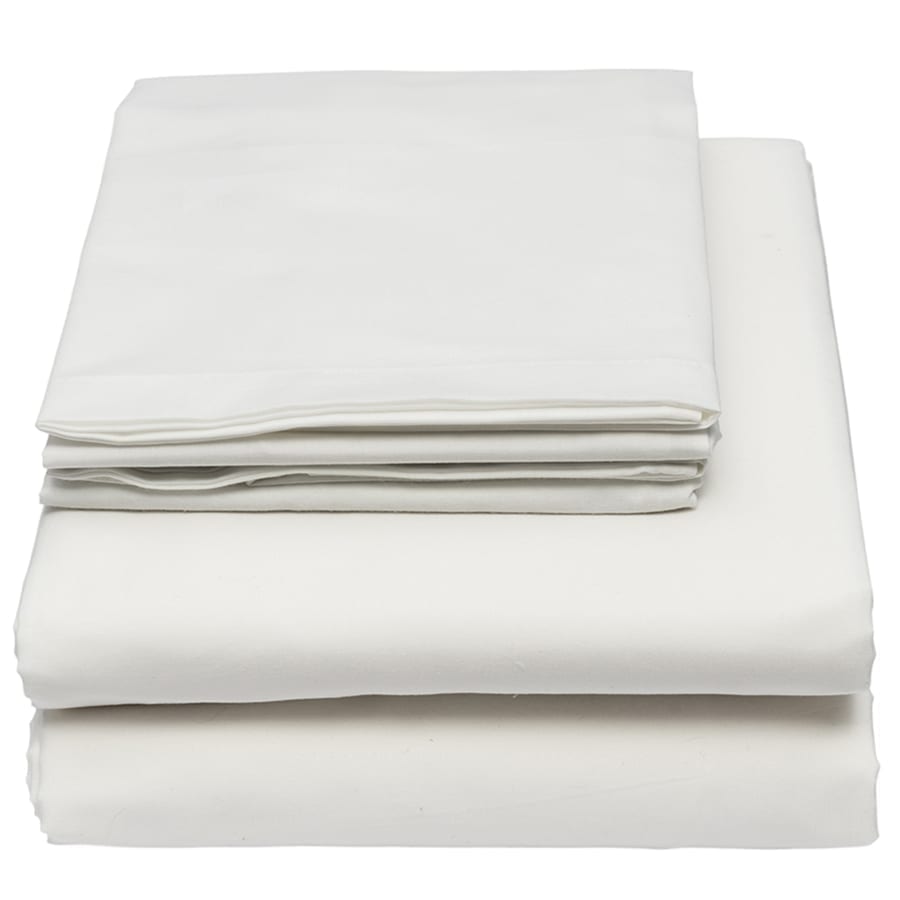 1 new white hotel flat sheet queen size 90x110 t180 white rich in cotton 