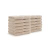 True Color Bath & Hand Towels - Beige, 12" x 12"