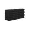 True Color Bath & Hand Towels - Black, 12" x 12"