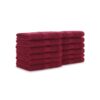 True Color Bath & Hand Towels - Burgundy, 12" x 12"