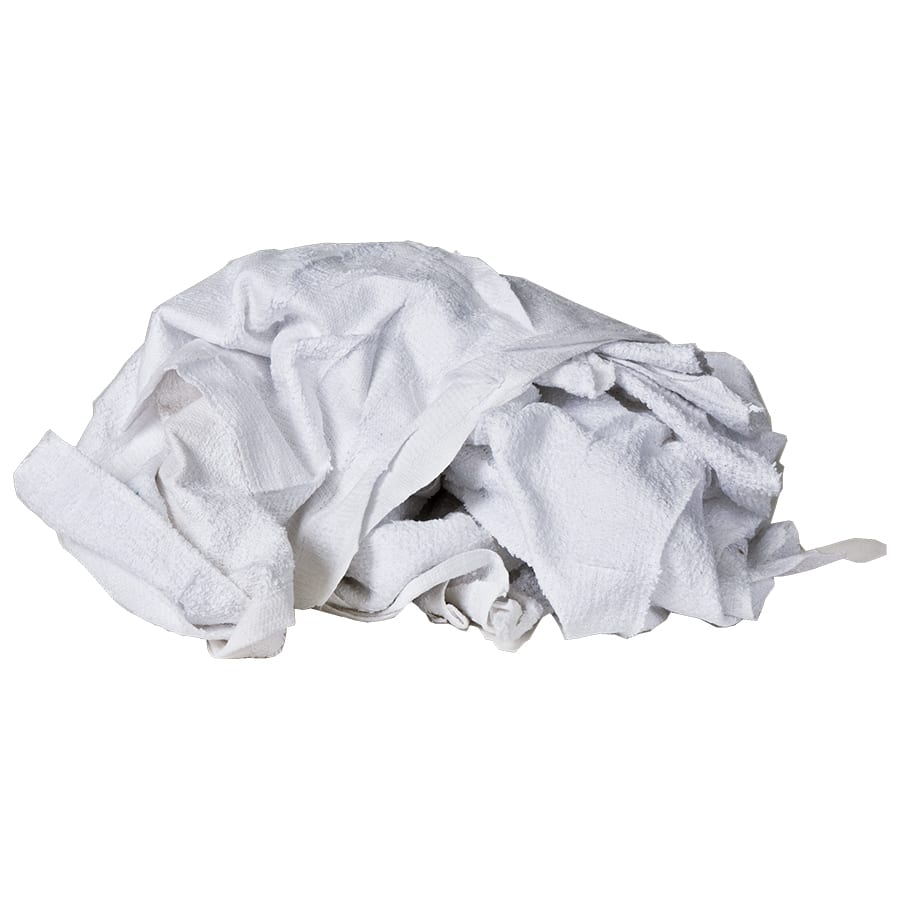 White 6 Bags of 60 All Purpose Cleaning Grade Rags Details about   Case of 360 Terry Towels 