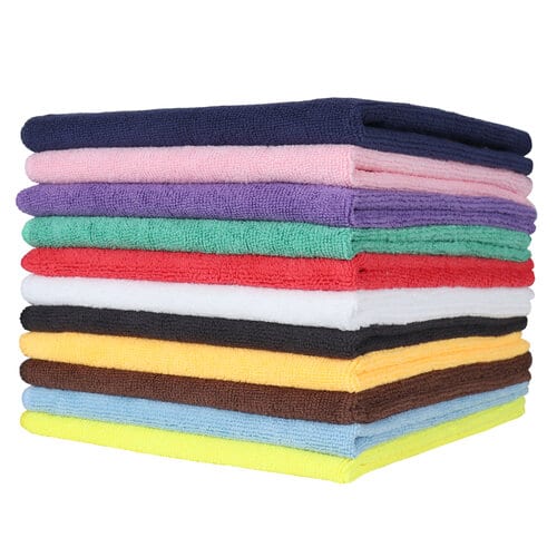 Stack of microfiber cloths