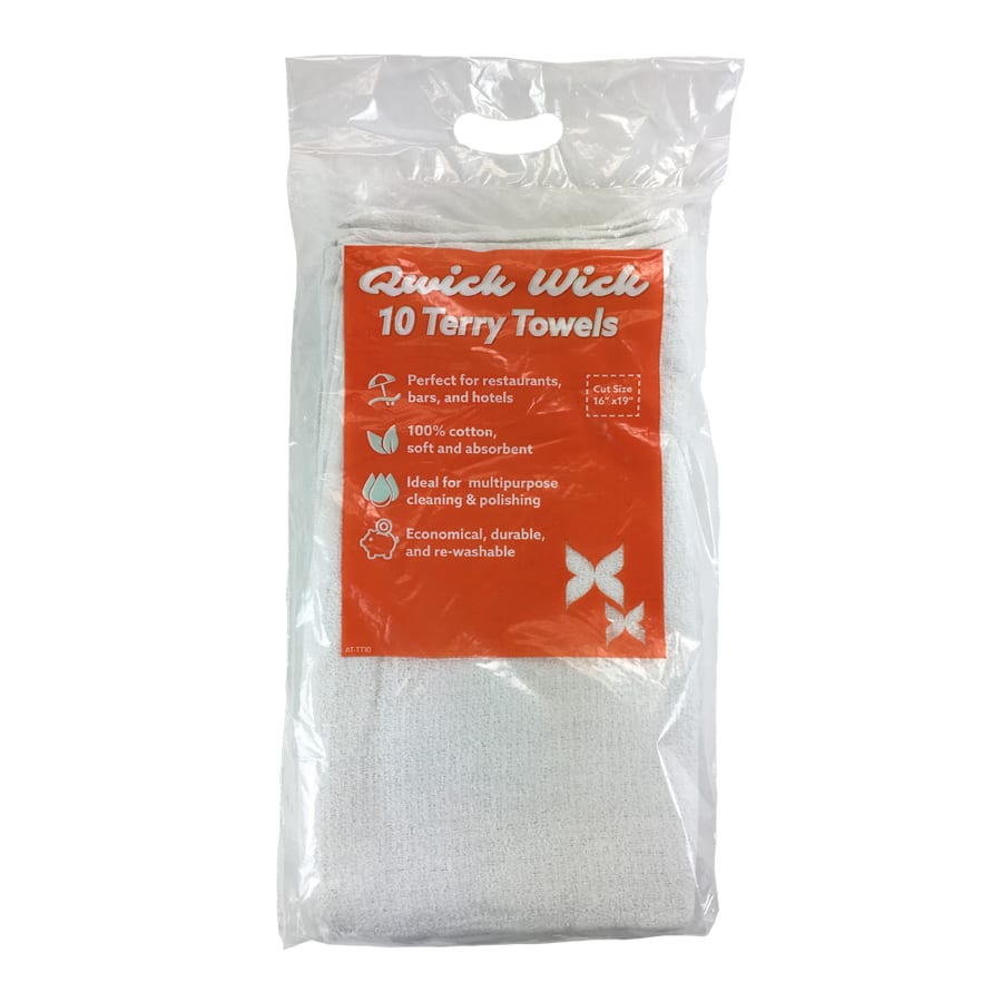 White Terry Towels – Cleaning Supplies – Monarch Brands