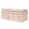 True Color Wash Towels - Beige stacked