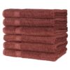 True Color Bath Towels - Brown stacked