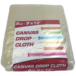 Canvas drop cloth - 8oz 9x12