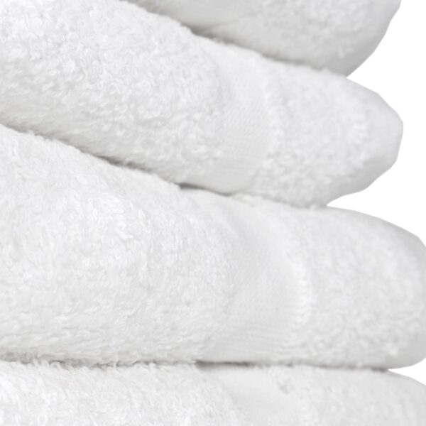 Elite Pearl Hospitality White Towel Collection closeup