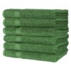 True Color Bath Towels - Green stacked