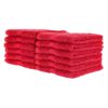 True Color Wash Towels - Burgundy stacked