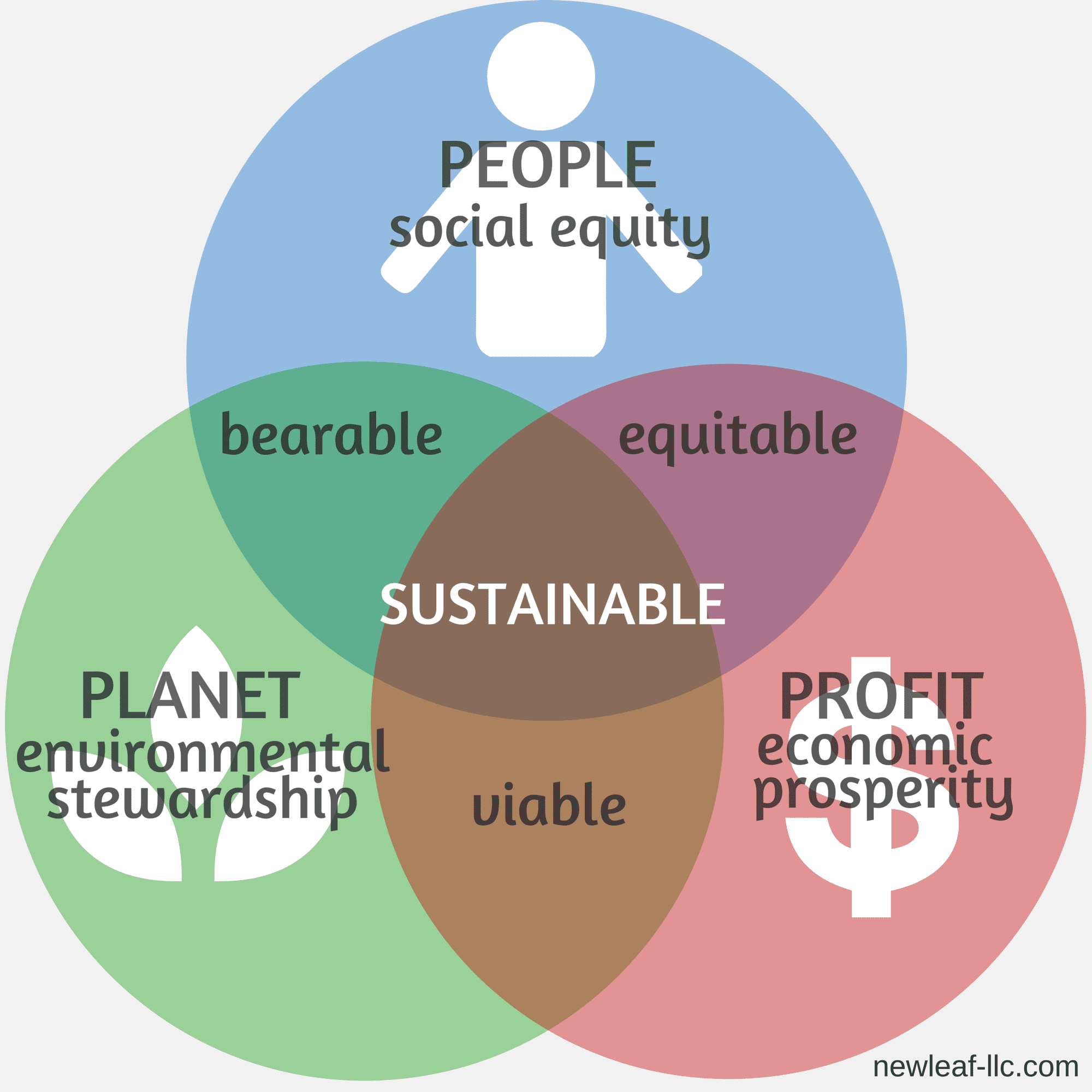 Triple Bottom Line Venndiagram