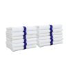 Power Towels - 16" x 27", White with Blue Stripe