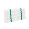 Power Towels - 22" x 44", White with Green Stripe