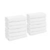 White Bath Towels stacked