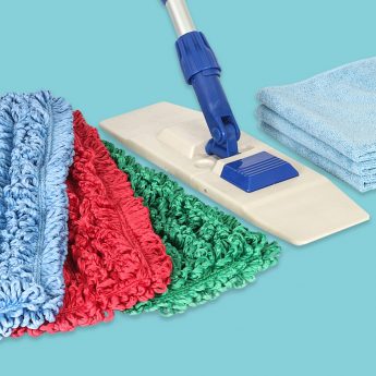 Microfiber cloths and mops