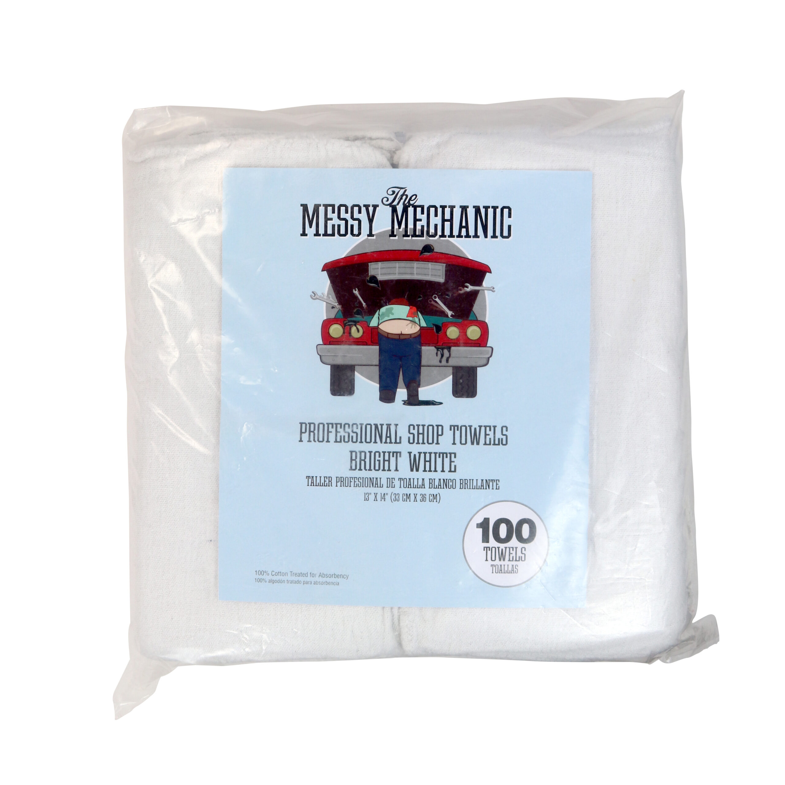 Messy Mechanic Cotton Shop Towels – Cleaning Supplies – Monarch Brands