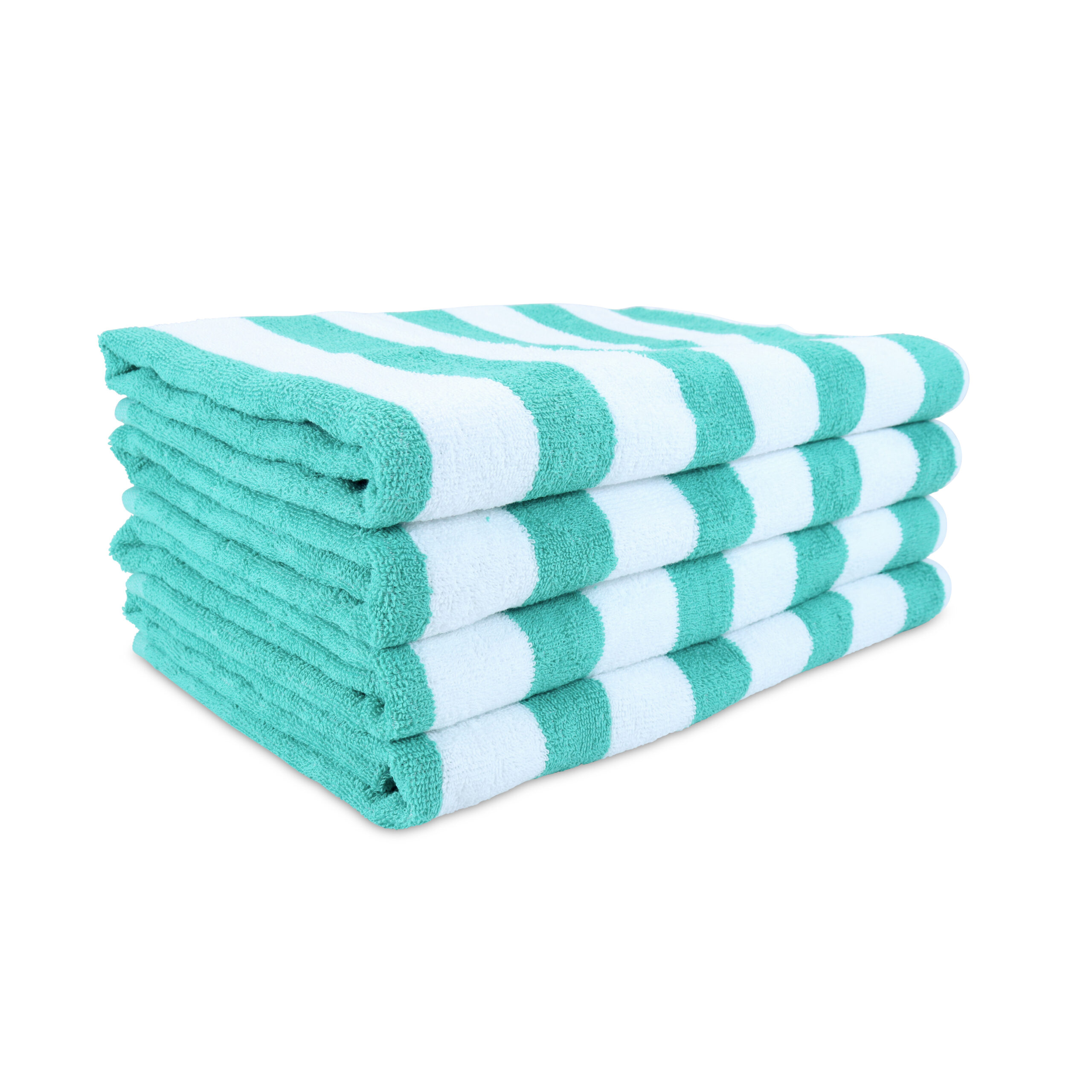 Cali Cabana Towels - Green stacked