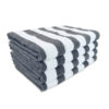 Cali Cabana Towels - Grey stacked