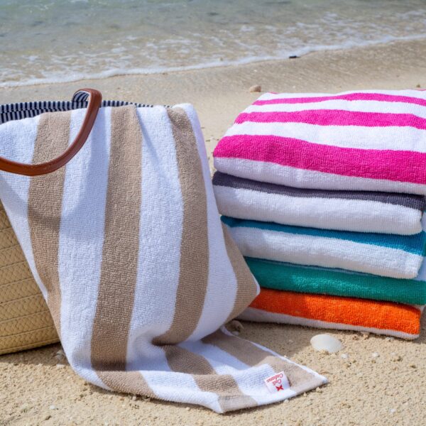 Cali Cabana Towels on beach