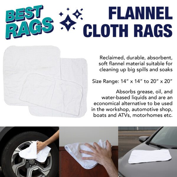 White Flannel Polishing Cloth