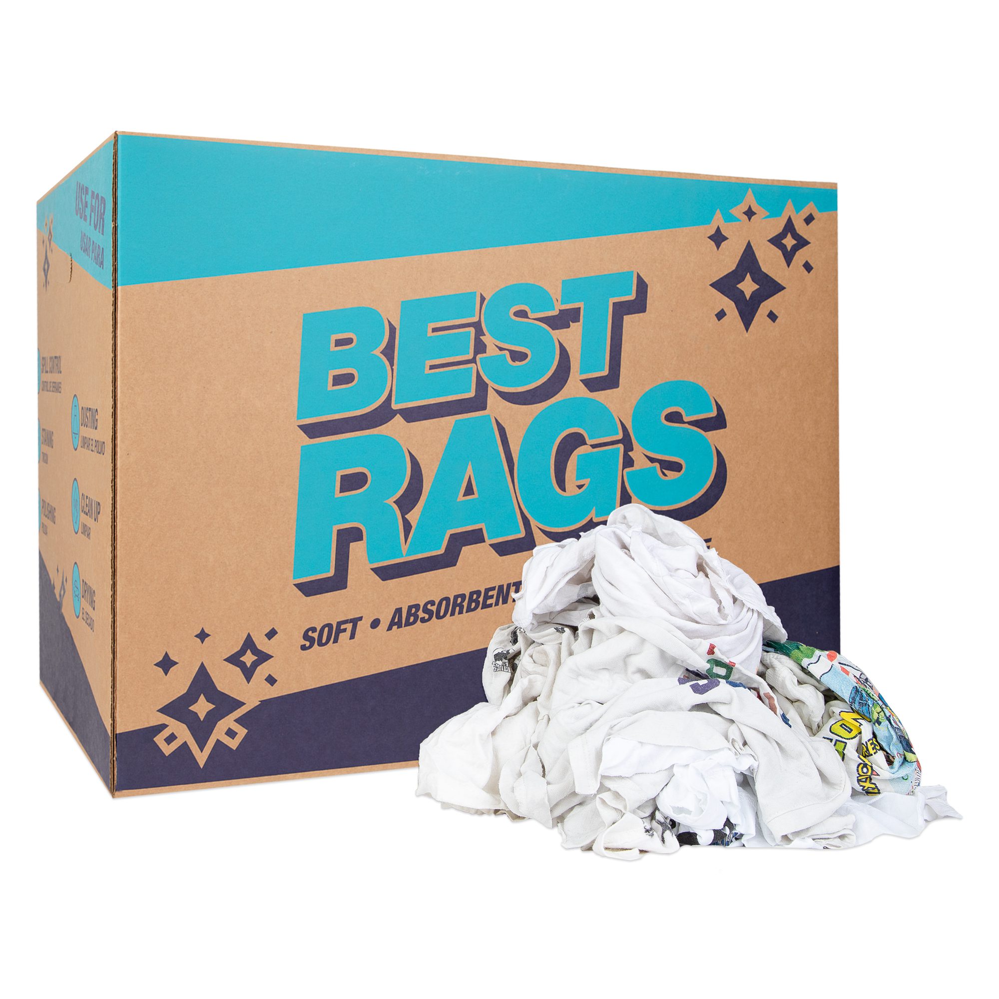 Recycled White Terry Cloth Mix – All Rags