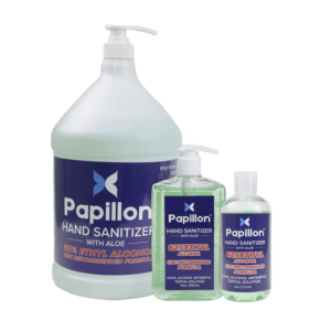 Papillon Hand Sanitizer different sizes