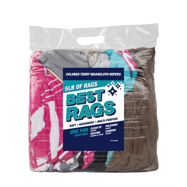 Colored Washcloth Size Wipers