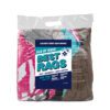Colored Bath Towel Size Wipers - 5Lb Compressed Bag, 24" x 48" to 27" x 54"