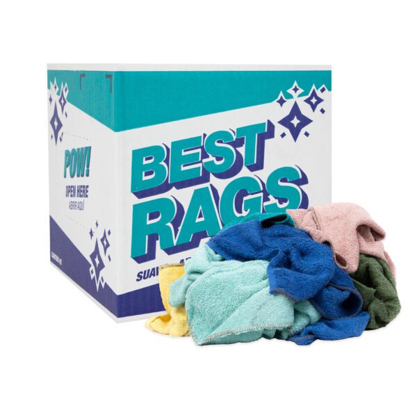 Shop Towel Size Colored Terry Wipers