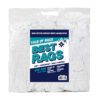 White Washcloth Size Wipers - 10Lb Compressed Bag, 11" x 11" to 13" x 13"