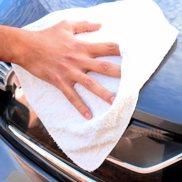 White Washcloth Size Wipers