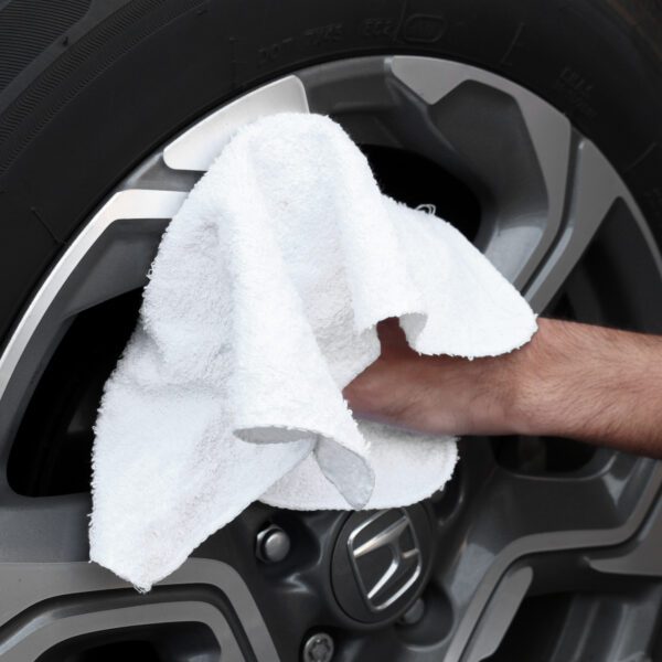 White Washcloth Size Wipers