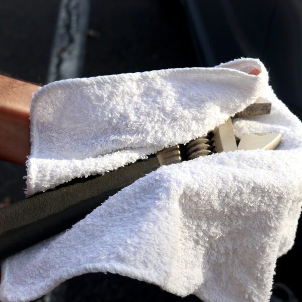 White Washcloth Size Wipers