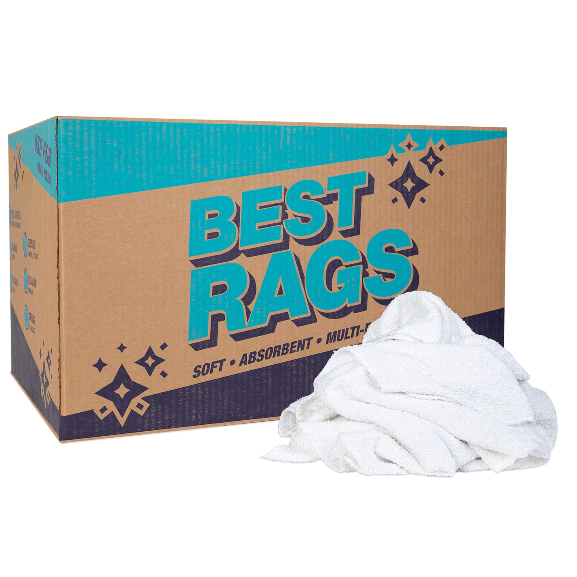 Bath Towel Rags (12 rags/box)