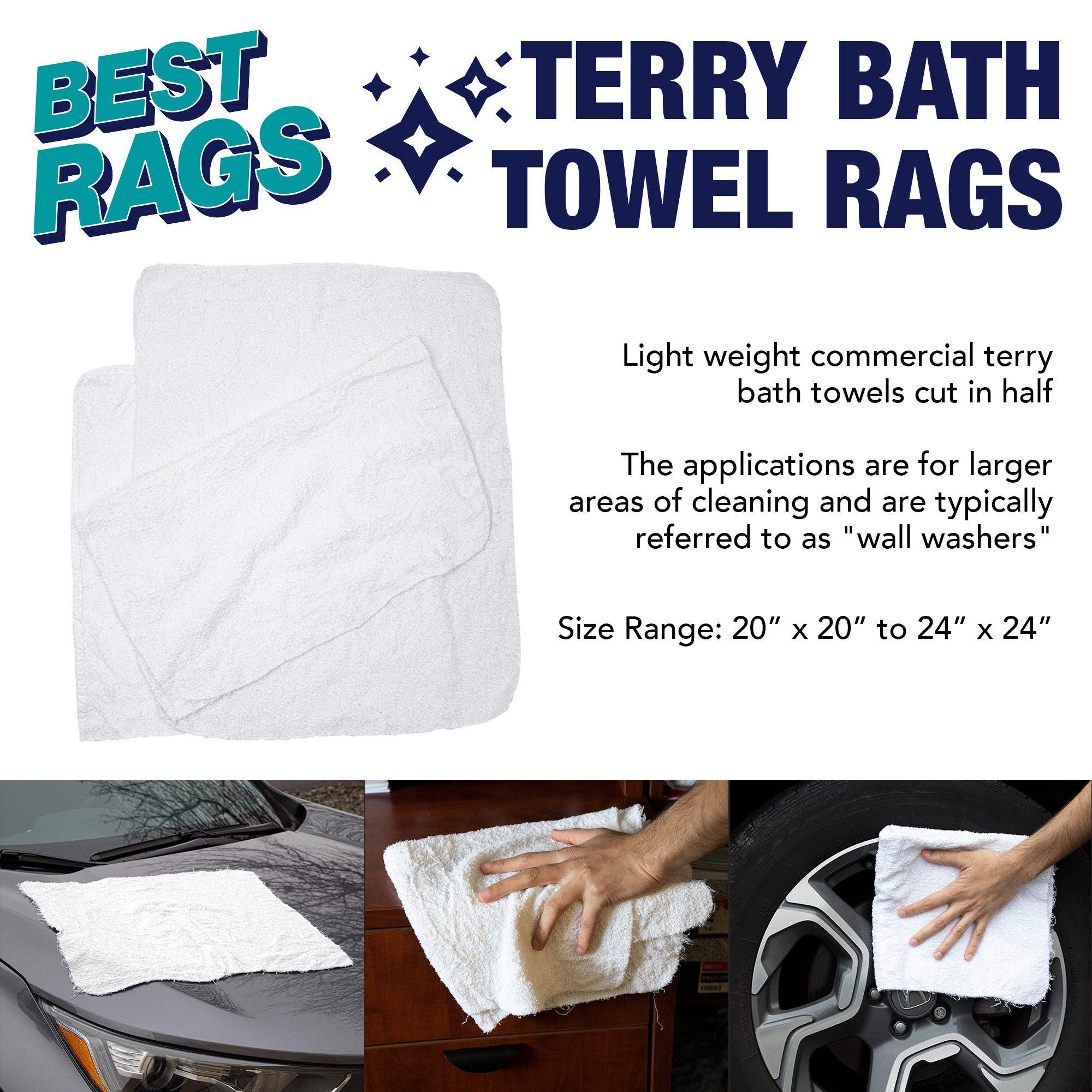 Terry Towel Pack – Retail Ready Rags – Monarch Brands