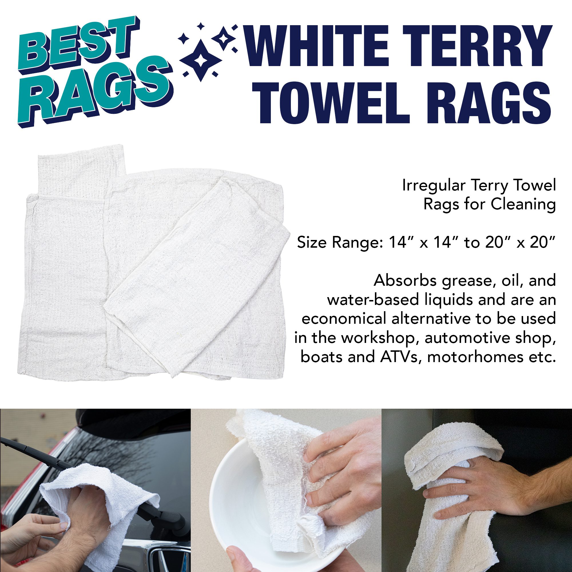 Terry Towel Pack – Retail Ready Rags – Monarch Brands