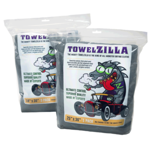 Towelzilla 1-count and 3-count packaging