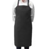 Bib Spun Poly Aprons - Black, Bib