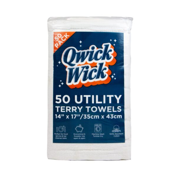 50-Pack Qwick Wick Terry Towels