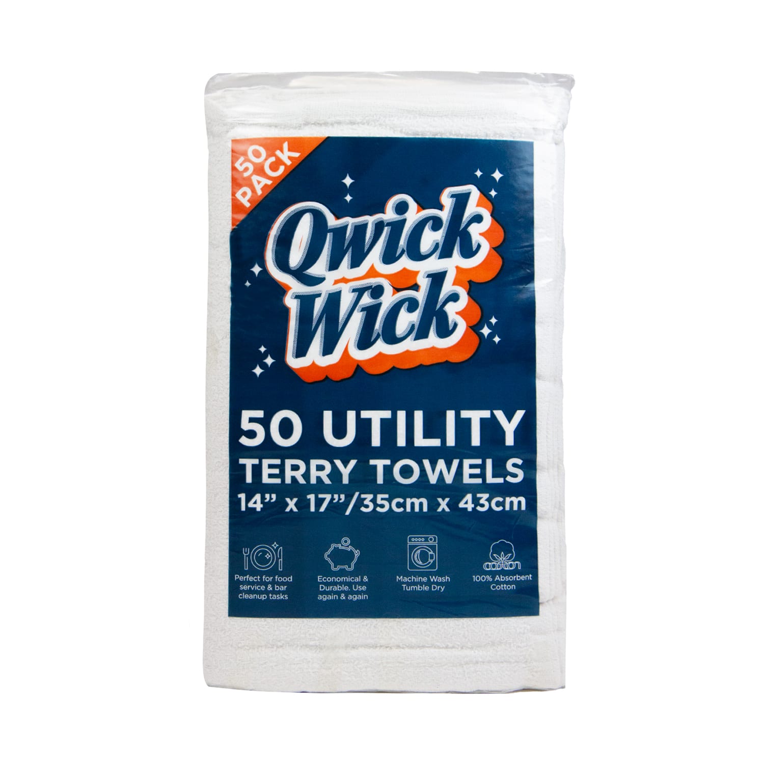 Cotton Terry Cleaning Towel 14 in. x 16 in., 12-Pack