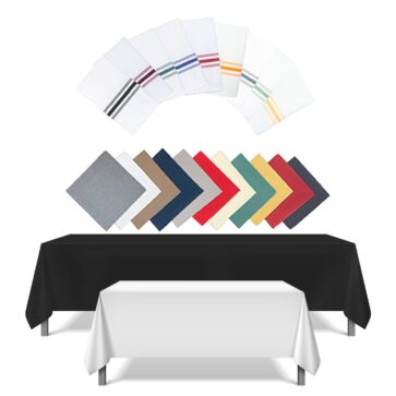 Table linens and napkins group