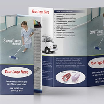 Marketing tri-fold mockup