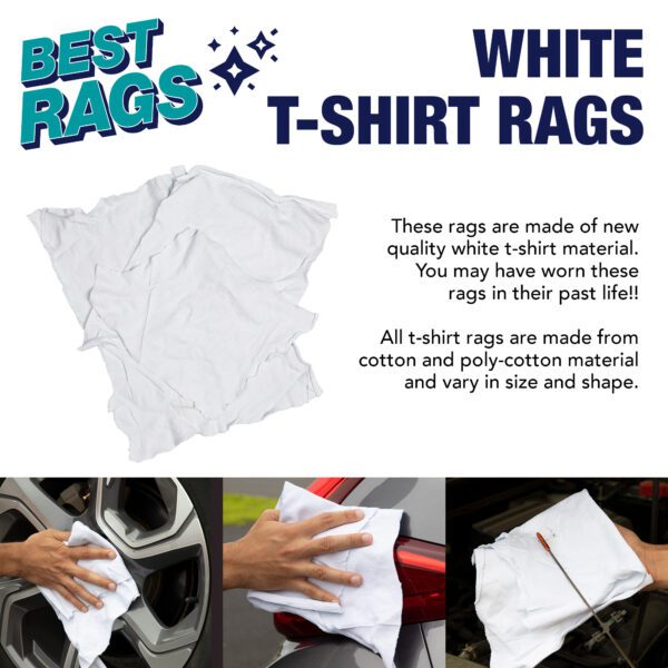 Medium Weight White Knit Wipers