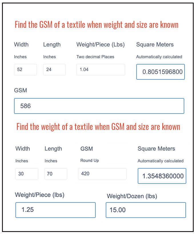 GSM calculator