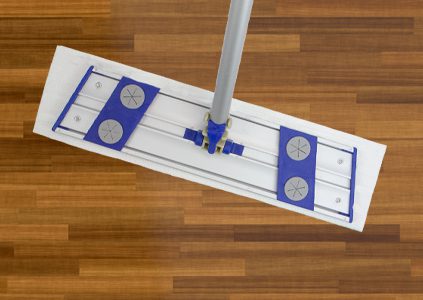 SmartPads Microfiber Mop on hardwood floor