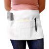 Waist Spun Poly Aprons - White, Waist