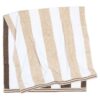 Aston & Arden Reversible Cabana Towels - Brown/Beige